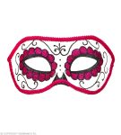 Mascara de Catrina Dia de Los Muertos Rosa