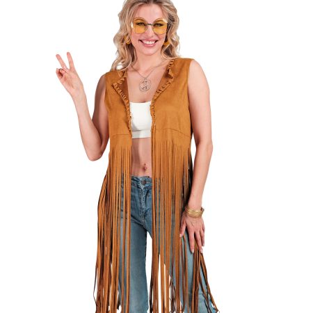 Chaleco Hippie Largo Mujer