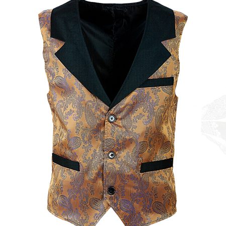 Chaleco Marron Elegante Hombre
