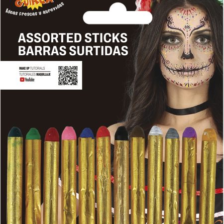 Kit 12 Maquillaje Barra Multicolor