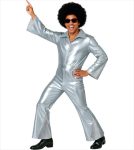 Disfraz de Disco Plateado Hombre